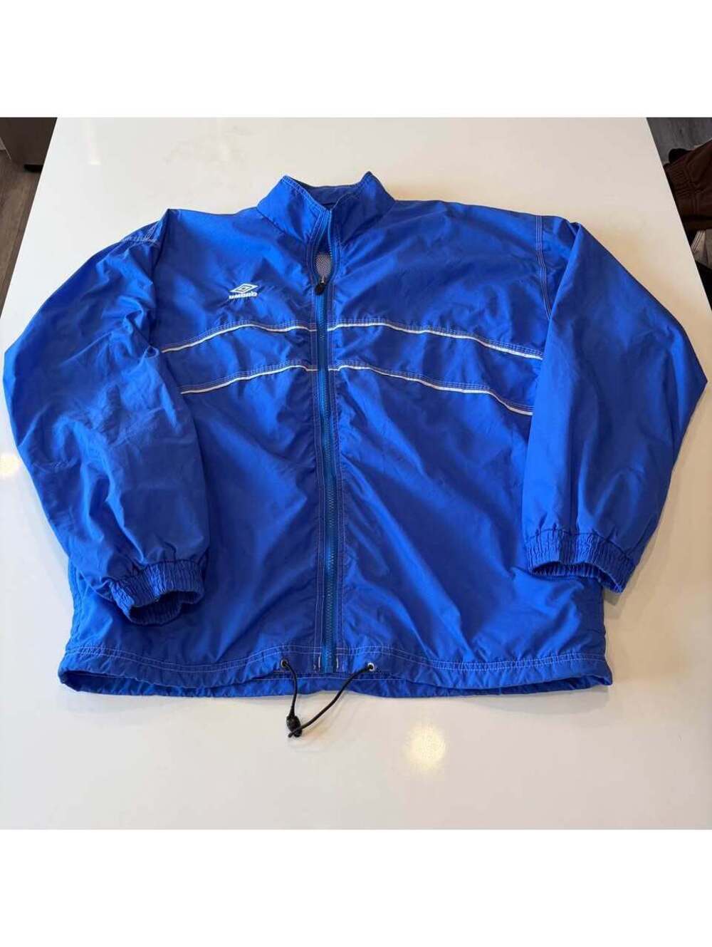 Umbro Size Large Blue Windbreaker Jacket